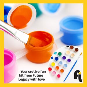Fine Art 12x colours Paint & Paint Brush kit