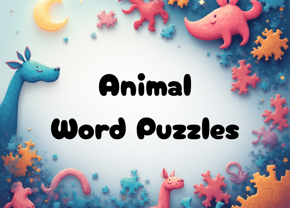 fun animal word puzzles