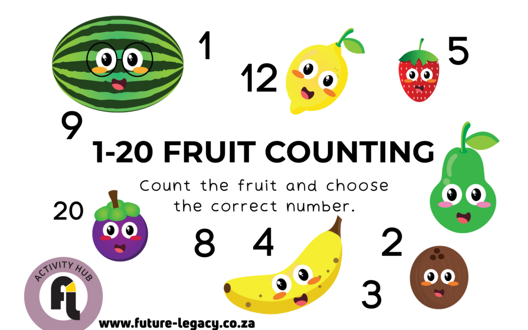 1-20 Count the fruit/1-20 Tel die vrugte