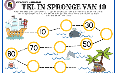 Tel in spronge van 10/Skip Counting in 10’s